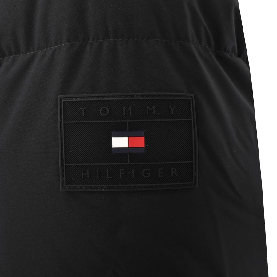 Tommy hilfiger black down jacket cheap